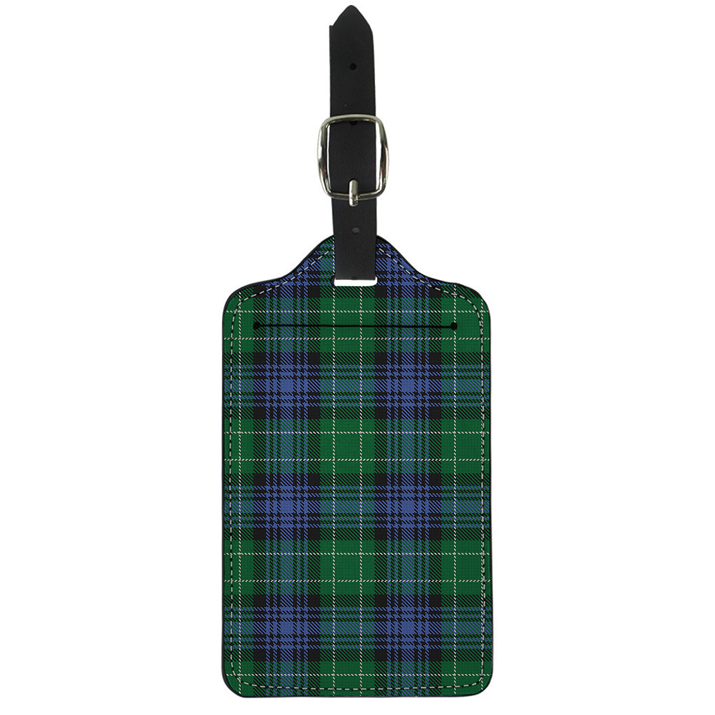 Knitted Scottish Plaid Print Luggage Tag
