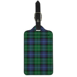 Knitted Scottish Plaid Print Luggage Tag