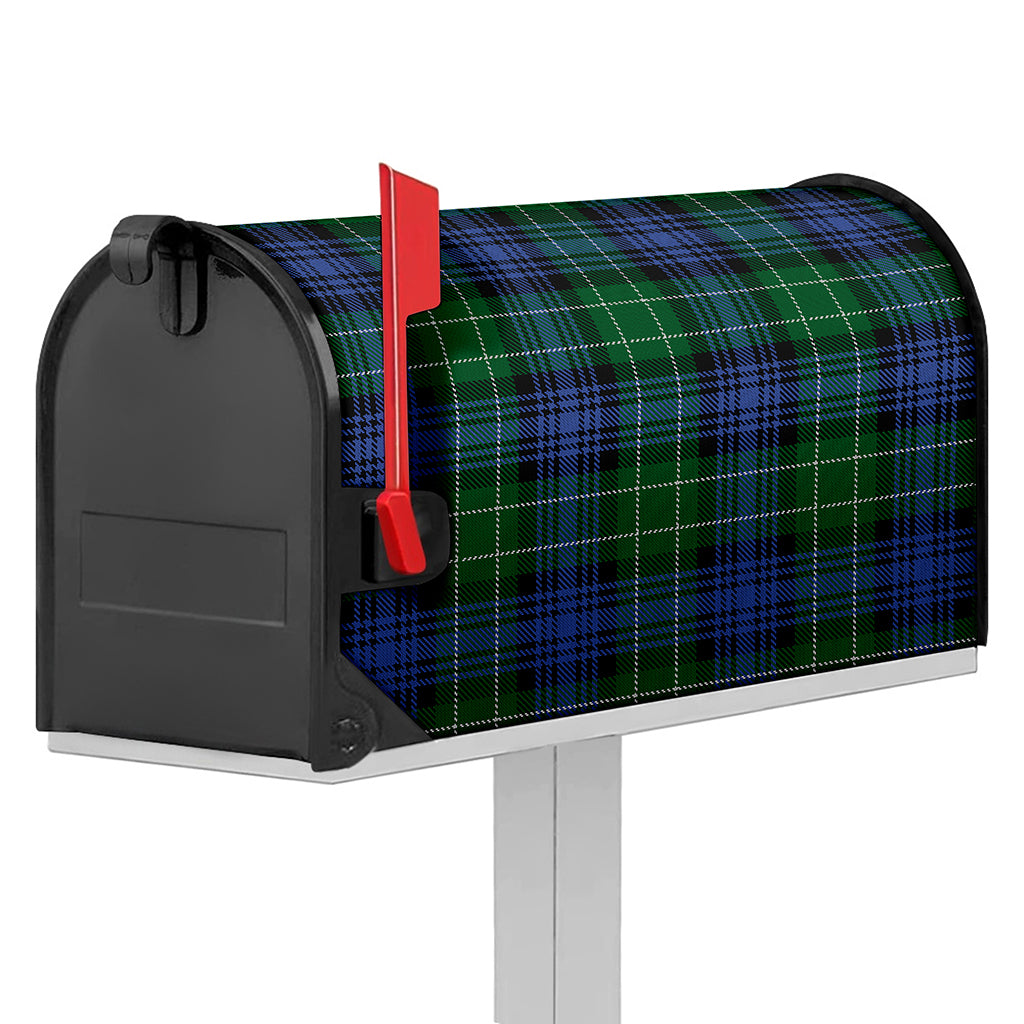 Knitted Scottish Plaid Print Mailbox Cover
