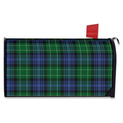 Knitted Scottish Plaid Print Mailbox Cover