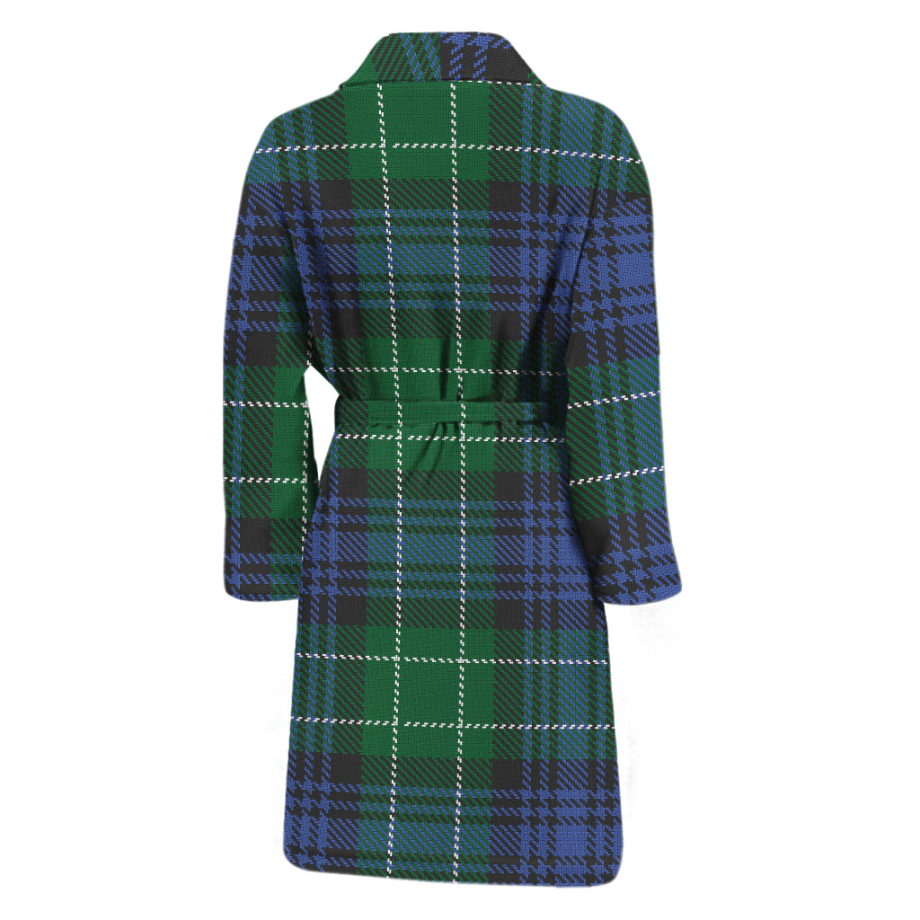 Knitted Scottish Plaid Print Men's Bathrobe