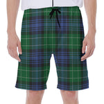 Knitted Scottish Plaid Print Men's Beach Shorts