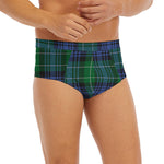 Knitted Scottish Plaid Print Men's Briefs