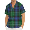 Knitted Scottish Plaid Print Men's Deep V-Neck Shirt