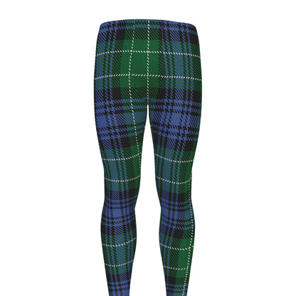 Knitted Scottish Plaid Print Men's leggings