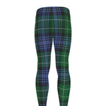 Knitted Scottish Plaid Print Men's leggings