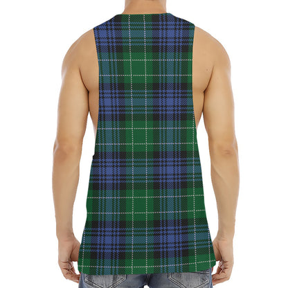 Knitted Scottish Plaid Print Men's Muscle Tank Top