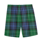 Knitted Scottish Plaid Print Men's Sports Shorts
