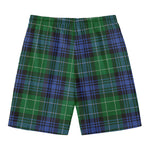 Knitted Scottish Plaid Print Men's Swim Trunks