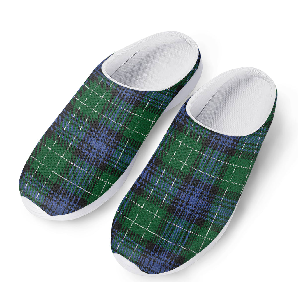 Knitted Scottish Plaid Print Mesh Casual Shoes
