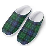 Knitted Scottish Plaid Print Mesh Casual Shoes