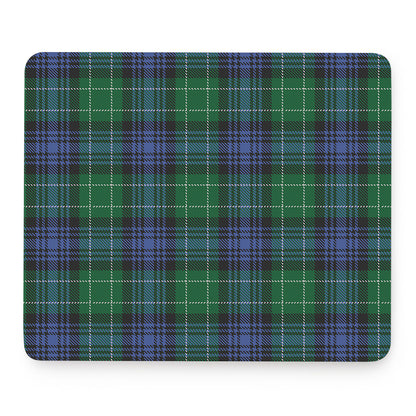 Knitted Scottish Plaid Print Mouse Pad