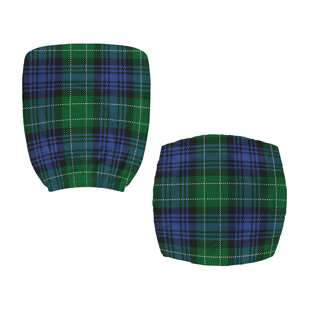 Knitted Scottish Plaid Print Office Chair Cover