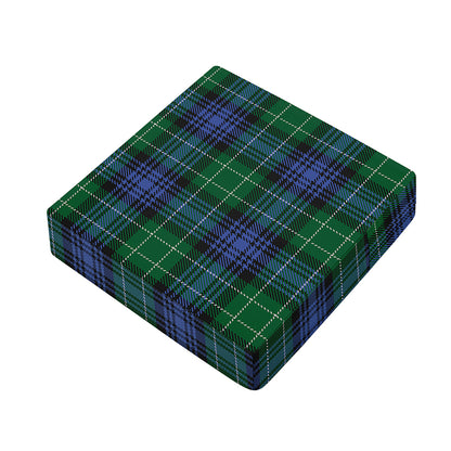 Knitted Scottish Plaid Print Outdoor Seat Cushion Cover