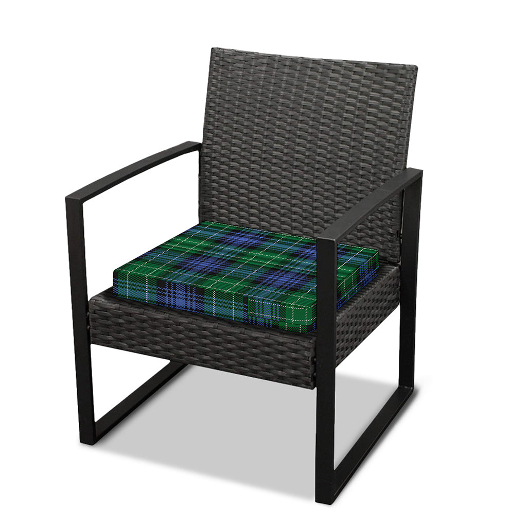 Knitted Scottish Plaid Print Outdoor Seat Cushion Cover