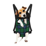 Knitted Scottish Plaid Print Pet Carrier Backpack