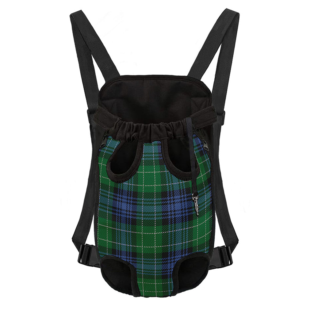 Knitted Scottish Plaid Print Pet Carrier Backpack