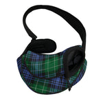 Knitted Scottish Plaid Print Pet Sling Carrier