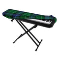 Knitted Scottish Plaid Print Piano Keyboard Cover