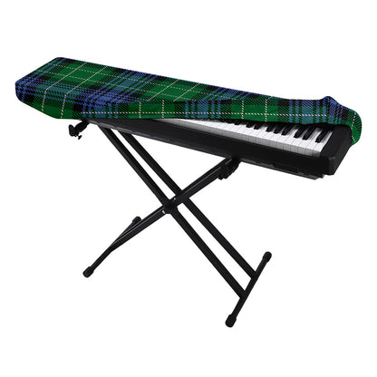 Knitted Scottish Plaid Print Piano Keyboard Cover