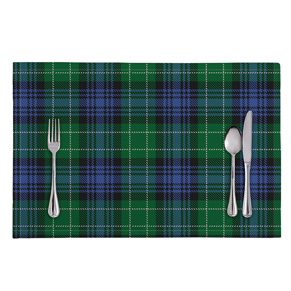 Knitted Scottish Plaid Print Placemat