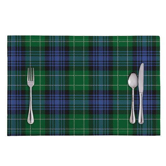 Knitted Scottish Plaid Print Placemat