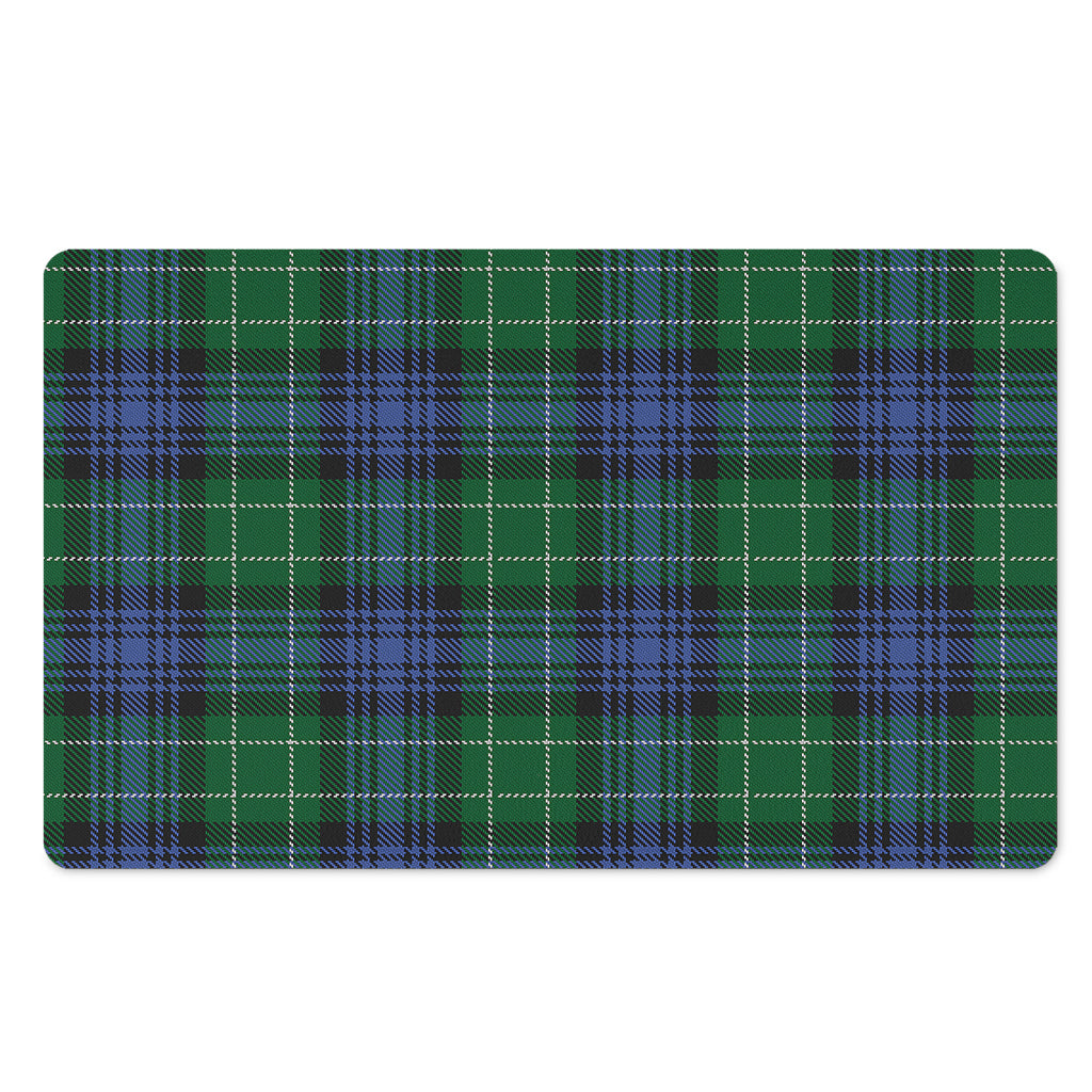 Knitted Scottish Plaid Print Polyester Doormat