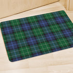 Knitted Scottish Plaid Print Polyester Doormat