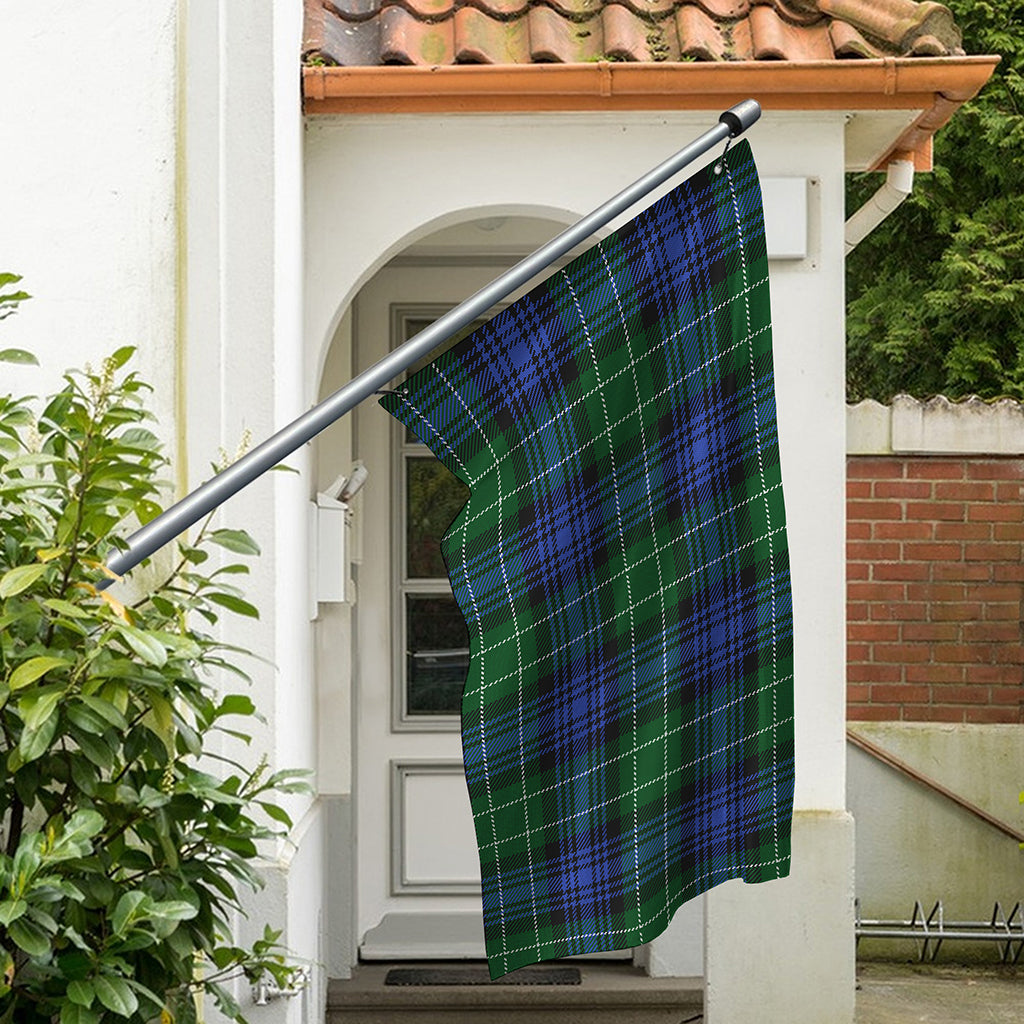 Knitted Scottish Plaid Print Polyester Flag