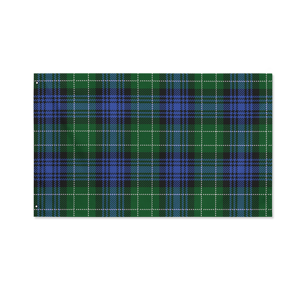 Knitted Scottish Plaid Print Polyester Flag