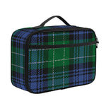 Knitted Scottish Plaid Print Portable Lunch Bag