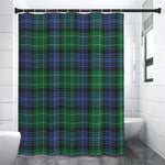 Knitted Scottish Plaid Print Premium Shower Curtain