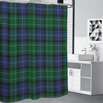 Knitted Scottish Plaid Print Premium Shower Curtain