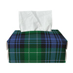 Knitted Scottish Plaid Print Rectangle Tissue Box Cover