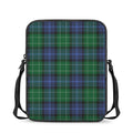 Knitted Scottish Plaid Print Rectangular Crossbody Bag