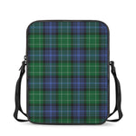 Knitted Scottish Plaid Print Rectangular Crossbody Bag