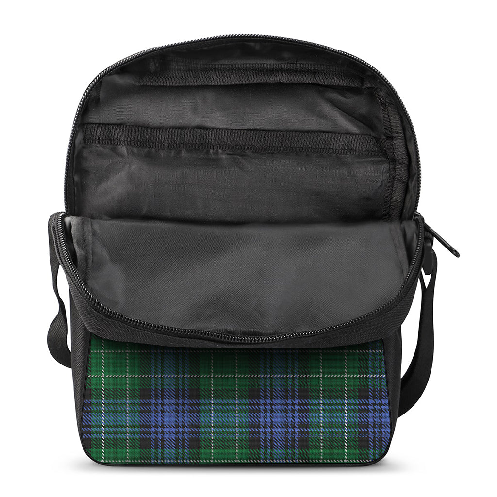 Knitted Scottish Plaid Print Rectangular Crossbody Bag