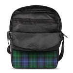 Knitted Scottish Plaid Print Rectangular Crossbody Bag