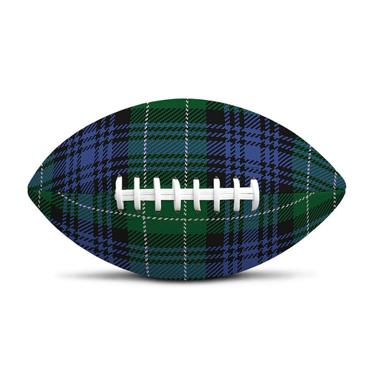 Knitted Scottish Plaid Print Rugby Ball