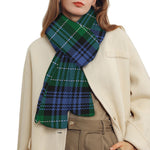 Knitted Scottish Plaid Print Scarf