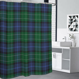 Knitted Scottish Plaid Print Shower Curtain