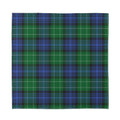 Knitted Scottish Plaid Print Silk Bandana