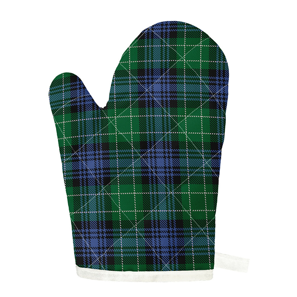 Knitted Scottish Plaid Print Single Oven Mitt