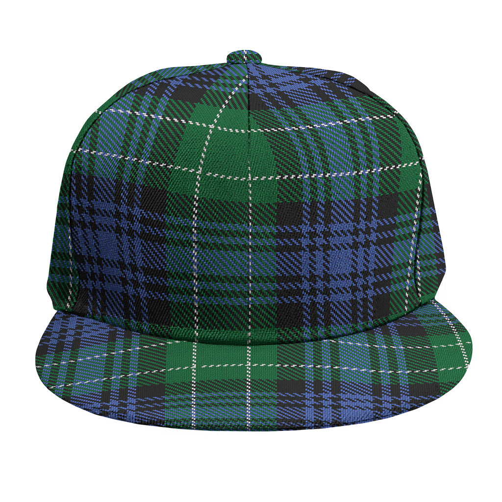 Knitted Scottish Plaid Print Snapback Cap