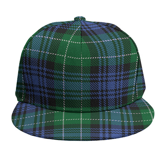 Knitted Scottish Plaid Print Snapback Cap