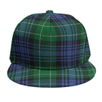 Knitted Scottish Plaid Print Snapback Cap