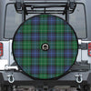 Knitted Scottish Plaid Print Tire Cover With Camera Hole