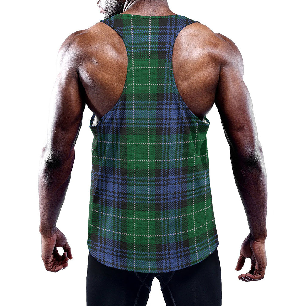 Knitted Scottish Plaid Print Training Tank Top