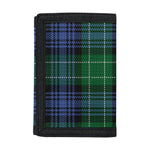 Knitted Scottish Plaid Print Trifold Wallet