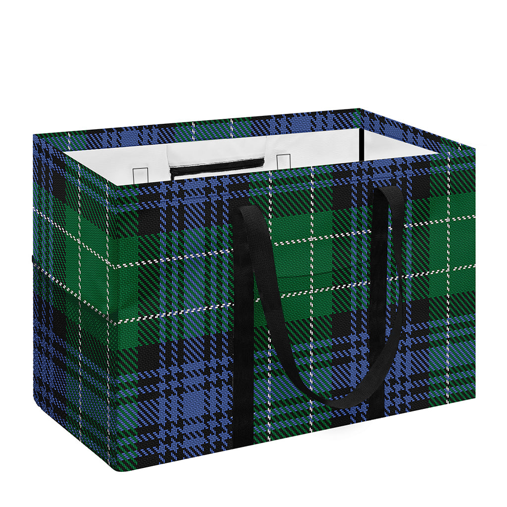 Knitted Scottish Plaid Print Utility Tote Bag
